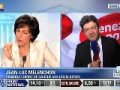 Jean-Luc Mélenchon quitte le direct de BFMTV à l'arrivée de Marine Le Pen