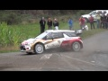 Sébastien Loeb à la limite lors des essais du rallye de France-Alsace 2013