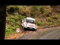 Sortie de route d'une Twingo au rallye de France Alsace 2013