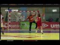 Magnifique pénalty lors d'un match de handball