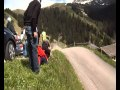 Mauvais saut en rallye et grosse sortie