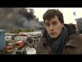 Vidéo : Un camion citerne en feu à Rouen