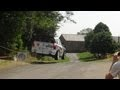 Gros saut et petite frayeur pour Pierre Roche au rallye du Rouergue 2013