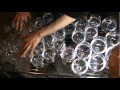 Jouer la musique d'Harry Potter sur des verres en cristal