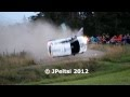WRC : Gros crash de Fredrik Ahlin au rallye de Finlande 2012