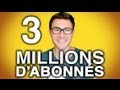 Cyprien remercie ses 3 000 000 d'abonnés