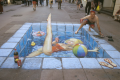 Fausse perspective de Julian Beever