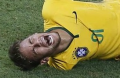 Neymar blessé au dos et forfait pour la fin de la Coupe du Monde 2014
