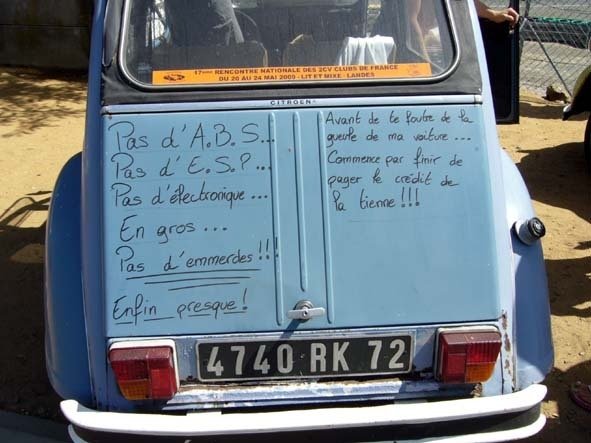 humour citroen 2cv