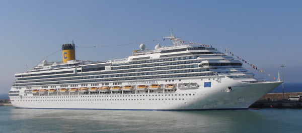 Le Costa Concordia, en Italie, avant son naufrage.