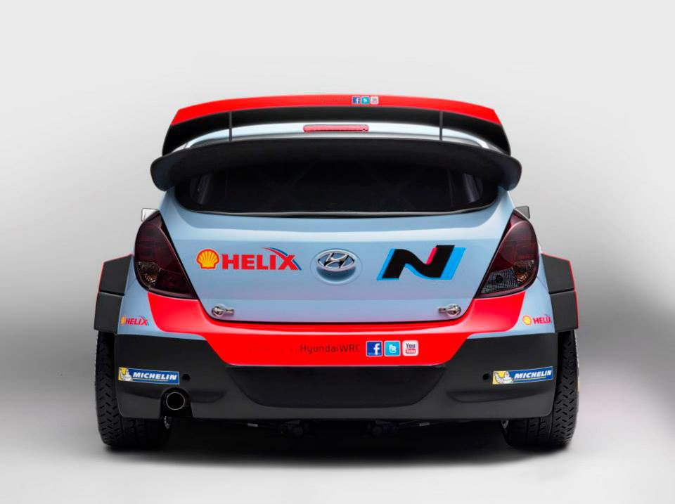 Hyundai  I20 WRC face arrière