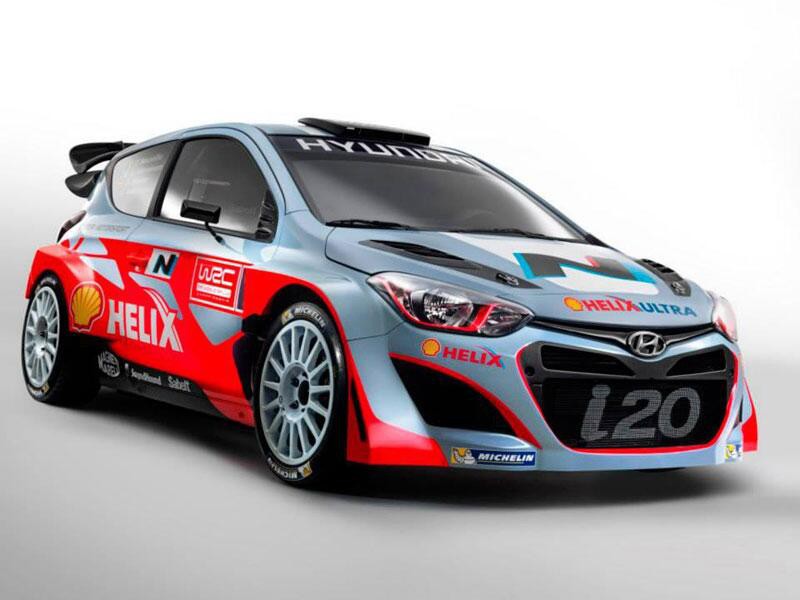 Hyundai I20 WRC face avant 