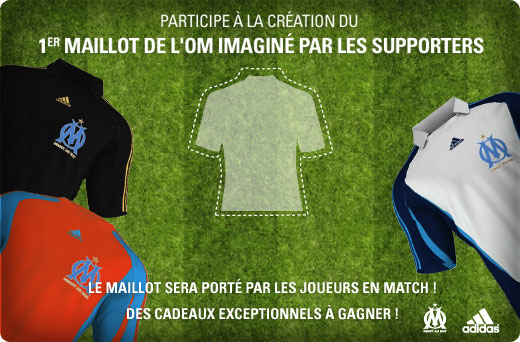 créer maillot de l'OM