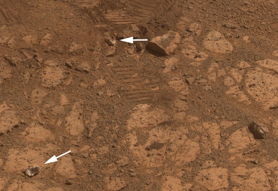 Caillou trouvé sur Mars et sa provenance