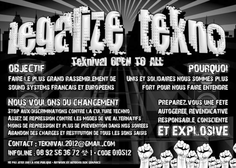 Flyer du teknival du 1er Mai 2012